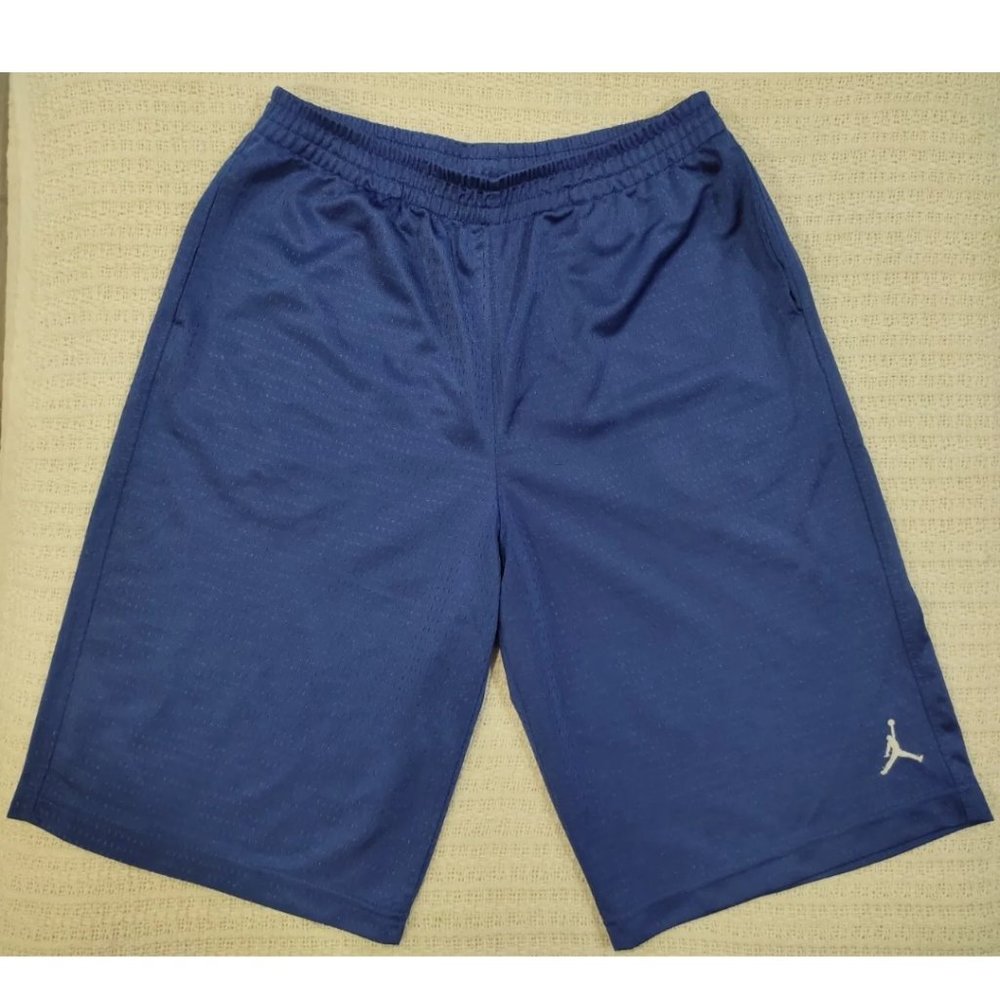 Nike Jumpman Jordan Basketball Shorts Blue Youth Size XL Y2K 90s Vintage